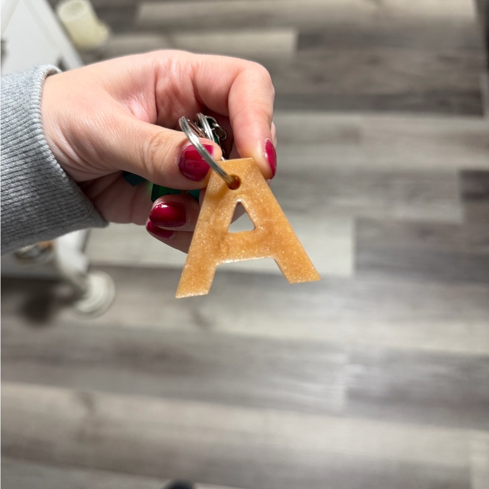 Letter A Keychain